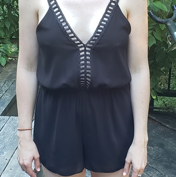 Queens Lace Jumpsuit, Clubwear Sleeveless Romper See Through Sequins Slim Fit Playsuit Party Club Overalls main image 1